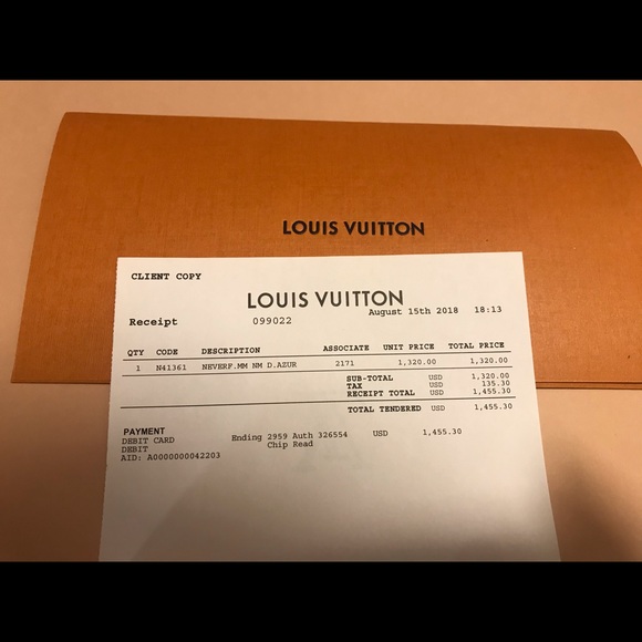 NeverFull MM Damier Azur - Picture 2 of 5